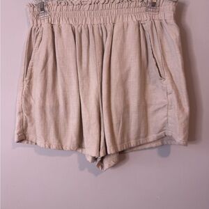 Blank NYC High Waist Cream Women's Shorts size small